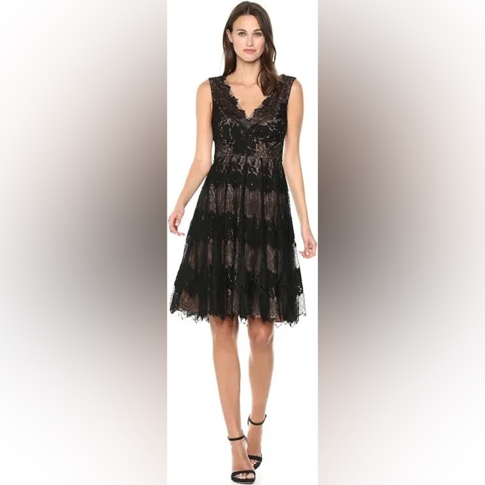 Vera Wang Black Lace Dress